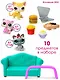 Игровой набор Littlest Pet Shop, "Обед с друзьями", 3 фигурки мини-животных с аксессуарами, подарочная упаковка, 4+ - фото 5