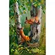 Картина стразами (алмазная мозаика) 30x40 см, ОСТРОВ СОКРОВИЩ "Белочки", без подрамника, 662566 - фото 1