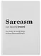 Обложка для паспорта Sarcasm (словарь) (ПВХ бокс) - фото 1