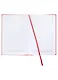Ежедневник недат. А5 160л "Сариф эконом" красный, иск.кожа, тв.переплёт, поролон, блинтовое тиснение, офсет, ляссе - фото 2
