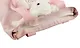 Сумка-шоппер на молнии с игрушкой Кролик (розовая) (35х34х9) (текстиль) (12-11141-SH10) - фото 2