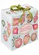 Коробка подарочная "Игрушки на голубом" 16*16*8 Новый год, картон - фото 1