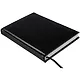 Ежедневник недат. А5 160л "Сариф эконом" черный, кожзам, тв.переплет, обл.поролон, офсет, ляссе - фото 2