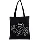 Сумка-шоппер Коты More Meow черная, текстиль 40см.*35см. - фото 1