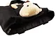 Сумка-шоппер на молнии с игрушкой Мишка (черная) (35х34х9) (текстиль) (12-11141-SH15) - фото 2
