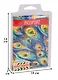 Обложка для паспорта Павлиньи перья 9*13см (ПВХ бокс) ОП2017-165 - фото 2