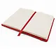 Записная книжка А6- 96л лин. "JOY BOOK. Очень красный" 7БЦ, иск.кожа, тонир.форзац, тонир.блок, скругл.углы, сшит.блок, ляссе, резинка, карман на задн.форзаце - фото 4