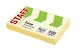 Блок бумаги 76*51 "Standard" самоклеящийся желтый 100л, Staff - фото 1