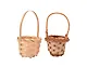 Набор Декоративная Корзинка из бамбука, 12см+Декоративная Корзинка из лозы, 10см - фото 1