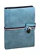 Ежедневник недат. А5 160л Линкольн бирюзовый, кожзам, мягкий переплет, застежка магнитный клапан, тонир.блок, ляссе - фото 1