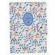 Тетрадь А5 96л кл. "Diary" молочный, иск.кожа, мягк.переплет, полускр.спираль, нашивка с блинт.тиснением, кнопка - фото 1