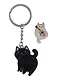 Набор Брелок My lucky charm Котик с хвостиком (черный) (металл) (12-07150-Z1823)+Значок Pin Joy Котик с гитарой (металл) (12-08599-925) - фото 7