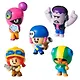 Коллекционная фигурка Brawl Stars, Джесси, Тара, Фрэнк, Пэнни и Леон, (5см), (BRW2040C) - фото 2