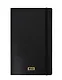 Книга для записей А5 80л лин. "Elegance" черная, инт.переплет, Schiller - фото 1