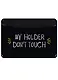 Чехол для карточек горизонтальный My holder Don’t touch (черный) (ДКГ2018-06) - фото 1