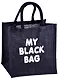 Сумка джутовая S My black bag (30х30х18) - фото 1