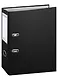 Папка архивная 70 мм А4 черная, бумвинил, прозрачный карман - фото 1