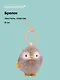 Брелок Пингвин (заводной бежевый) (пластик, текстиль) (9см) (12-202510-HANG_265) - фото 1