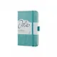 Блокнот для записей А6, 174стр Jolie, тверд. обложка, матовое покрытие с тиснен. "Зеленая утонченность" - фото 1