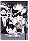 Скетчбук А5 80+50л "Аниме" 100г/м2, тв. обложка, закр. евроспираль, на резинке - фото 2