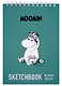 Скетчбук А5+ 40л "Moomin" 100г/м2, тв. обложка, софт. тач, евроспираль - фото 1