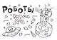 Мини-раскраска. Роботы - фото 1