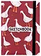 Скетчбук А5 80л "Гусики" 70г/м2, кремовая бумага, тв. переплет, резинка - фото 1