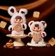  Фигурка коллекционная 52TOYS Плюшевая игрушка с подвесом LITTLE BUNS Melting Together Series (74303) - фото 6