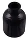 Ваза Кувшинчик в полоску черный (гипс) (9×7) (9396949) - фото 2