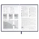 Ежедневник дат. 2026г. А5 176л "Наппа" синий, кожзам, тв.переплет, обл.поролон, блинт.тиснение, офсет, справ.мат-лы, ляссе, инд.уп - фото 7