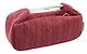 Косметичка с ремешками на кнопке Nature Style (красная) (вязаный узор) (ПВХ) (21х8х7) - фото 2
