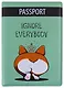 Обложка для паспорта Корги с короной Ignore everybody (ПВХ бокс) - фото 1