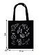 Сумка-шоппер Космос черная, текстиль,  40см.*32см. - фото 2
