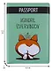 Обложка для паспорта Корги с короной Ignore everybody (ПВХ бокс) - фото 3