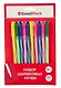 Ручки шариковые GoodMark, Stripes, синие 10 штук - фото 6