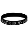 Браслет Black is my happy color (черный) (силикон) (20,2 см) - фото 1