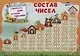 Математика. Состав чисел. Учебный плакат (Формат А4) - фото 1
