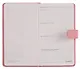 Ежедневник недат. А6+ 120л 110x190 "Тиволи" розовый, кожзам, тв.переплет, тисн.фольгой, магнит.клапан, офсет, загругл.углы, справ.мат-лшы, ляссе, инд.уп - фото 3