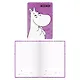 Книга для записей А5 80 листов, линейка, "Moomin" с мехом и патчем - фото 1
