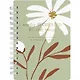 Записная книжка А6 120л кл. "April", ромашка, карт.обл., спираль, микротекстурирование, ламинация, тиснение золотой фольгой - фото 1