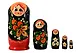 Сувенир, Матрешка. Хохлома 5м, h-15см, дерево М05-0015-4АУ - фото 4