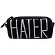Пенал с большой молнией "Hater", 21.5 х 10.5 см - фото 2