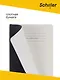 Книга для записей А6 80л нелин/лин. черный, интегр., тонир.блок, резинка, ляссе, Schiller - фото 5
