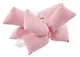 Заколка-крабик дутая Бантик (розовая) (текстиль) (13см) (12-2025093-15) (Lafilaf) - фото 2