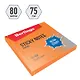 Блок бумаги 75*75 самоклеящийся оранжевый неон 80л, "Ultra Sticky", Berlingo - фото 3