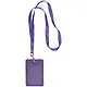 Чехол для пропуска с лентой, фиолетовый - фото 1