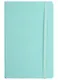 Книга для записей А5 96л лин. "Joy Book. Ментоловый" иск.кожа, тонир.блок, скругл.углы, ляссе, резинка, карман на задн.форзаце - фото 2