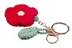 Брелок вязаный Цветок красный (текстиль) (9см) (12-4305-202507-KNIT1) - фото 4