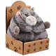 Игрушка мягкая, Котик-толстяк серый в крафт коробке (12-01568-C00-111) - фото 1