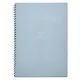 Тетрадь «Block», А4, 96 листов в клетку, голубой, спираль, ламинация - фото 1